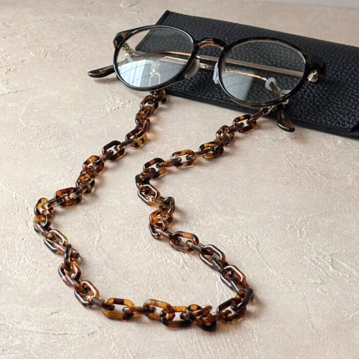 鎖チェーンのメガネホルダーネックレス - 画像 (5)