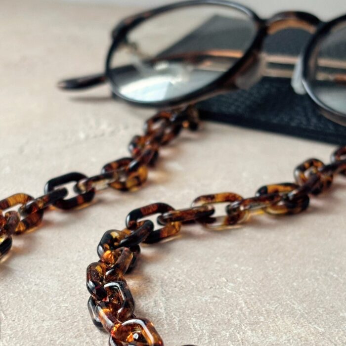 鎖チェーンのメガネホルダーネックレス - 画像 (6)